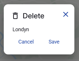 Figure 17. Delete catchment confirmation dialog.