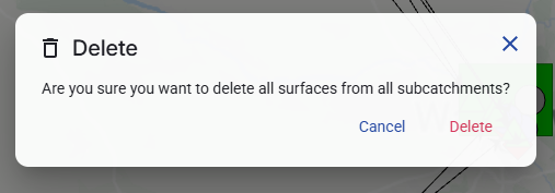 Figure 60. Delete all surfaces confirmation dialog.