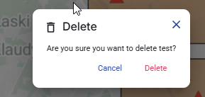 Figure 80. Delete Treatment Scenario confirmation dialog.