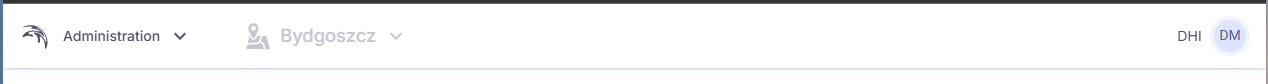 Figure 1. Top bar of the application.