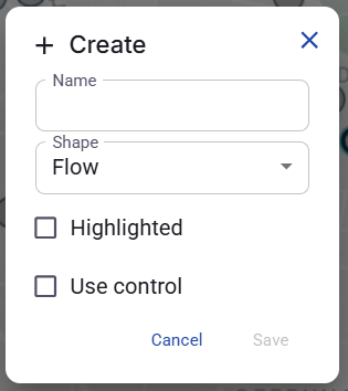 Figure 41. Create point on a Visual display object.